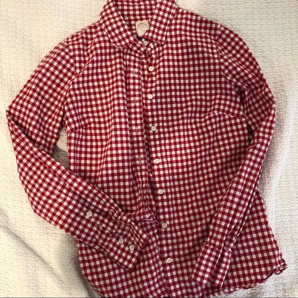 J Crew The Perfect Shirt Gingham - Picture 2 of 4